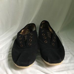 Lace Up TOMS in Navy Blue NO LACES